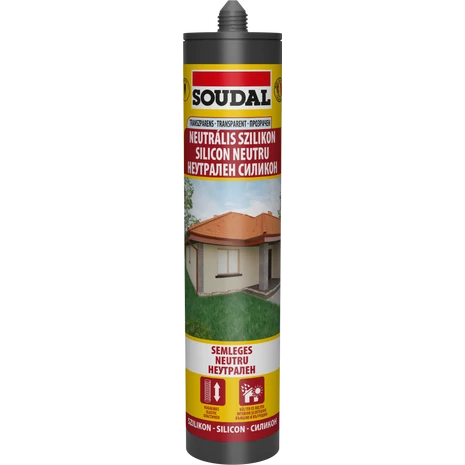SOUDAL színtelen szaniter szilikon - semleges SOUDAL színtelen szaniter szilikon - semleges