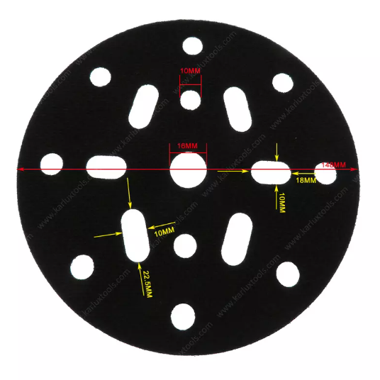 Csiszolótalp védő interface 150mm - 17 lyuk